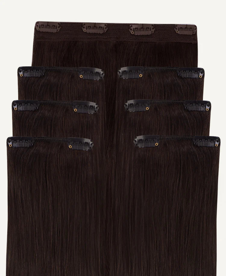 Clip-in Hair Extensions #2 Chocolate Brown