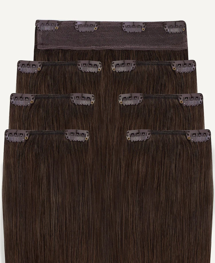 Clip-in Hair Extensions #4 Medium Brown