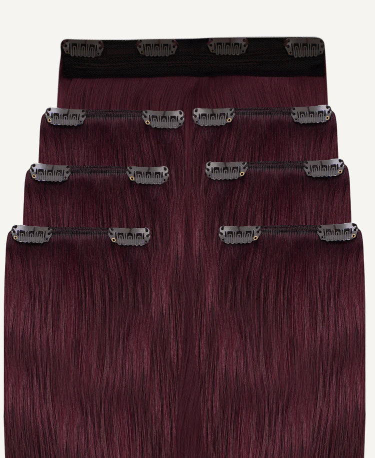 Clip-in Hair Extensions #99J Cherry Red